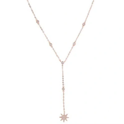 Mazin Jewels Starburst Lariat Necklace