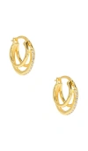 Mazin Jewels Triple Hoops