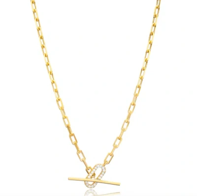 Mazin Jewels Vault Necklace In Gold