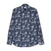 Mazzarelli Botanical-print Cotton Shirt
