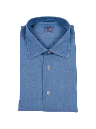 Mazzarelli Buttoned Shirt In Blue