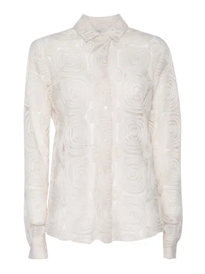 Mazzarelli Camicie Camicia 薄纱 Con Rose Ricamate In Other
