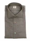 Mazzarelli Camicie Camicia 在 Cotone Verde In Gray