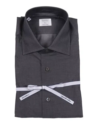 Mazzarelli Camicie Camicia Grigia 斜纹修身款 In Other