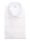 Mazzarelli Camicie Camicia In Cotone Bianco Slim Fit In White
