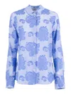 Mazzarelli Camicie Camicia Mod。马里 In Blue