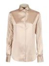 Mazzarelli Camicie Silk Shirt With Classic Collar In Multi