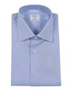 Mazzarelli Camicie Slim-fit Royal Blue Oxford Cotton Shirt In Blue