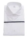 Mazzarelli Slim Fit Oxford Shirt In Bianco