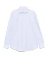 Mazzarelli Cotton Shirt In Blue