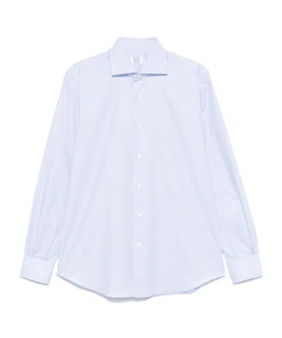 Mazzarelli Cotton Shirt In Blue