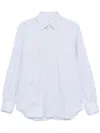 Mazzarelli White Shirts In 蓝色