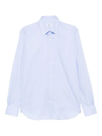 Mazzarelli Cotton Shirt In Blue