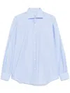 Mazzarelli Cotton Shirt In Blue