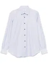 Mazzarelli Cotton Shirts In Blue