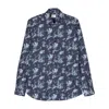 Mazzarelli Botanical-print Cotton Shirt