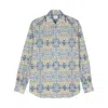 Mazzarelli Floral-print Cotton Shirt
