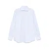 Mazzarelli Lapel Long Sleeve Shirt In Blue