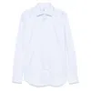 Mazzarelli Button-down Long-sleeved Shirt In White
