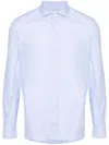 Mazzarelli White Shirts In Blue