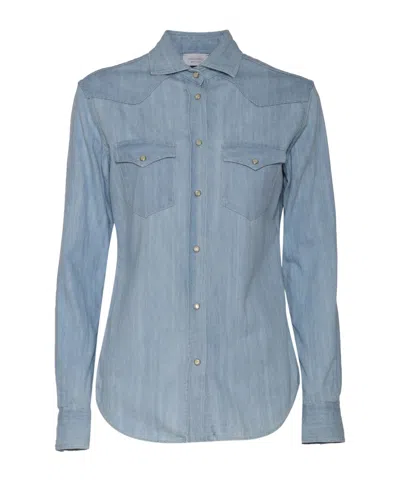 Mazzarelli Denim Shirt In Blue