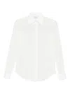 Mazzarelli Gea Long-sleeve Button-up Shirt In White