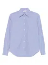 Mazzarelli Gea Striped Button-fastening Shirt In Blue