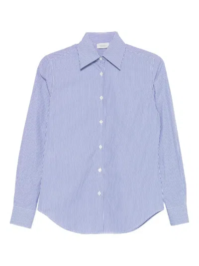 MAZZARELLI GEA STRIPED BUTTON-FASTENING SHIRT