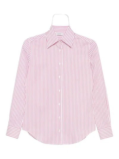 Mazzarelli Gea Striped Long-sleeve Shirt In Multi