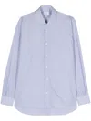 Mazzarelli Cotton Shirts In Blue