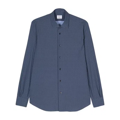 MAZZARELLI GEOMETRIC-PRINT SHIRT