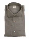 Mazzarelli Green Cotton Shirt In Green