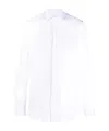 Mazzarelli Lapel Long Sleeve Shirt In White
