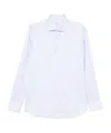 Mazzarelli Lapel Long Sleeve Shirt In White