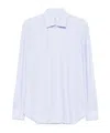 Mazzarelli Lapel Long Sleeve Shirt In White
