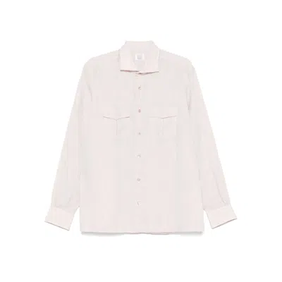 Mazzarelli Linen Shirts In Pink