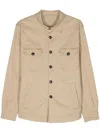 Mazzarelli Cotton Shirts In Neutrals