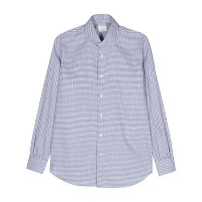 Mazzarelli Long-sleeve Cotton Shirt In Gray