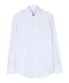 Mazzarelli Long-sleeve Cotton Shirt In Blue