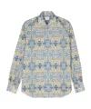 Mazzarelli Floral-print Cotton Shirt In Multi
