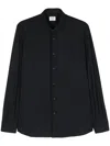 Mazzarelli Button-down Long-sleeved Shirt In Black