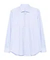 Mazzarelli Cotton Shirts In Blue