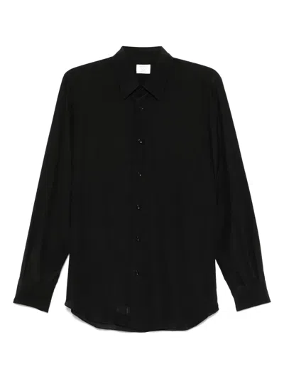 Mazzarelli Silk Shirts In Black
