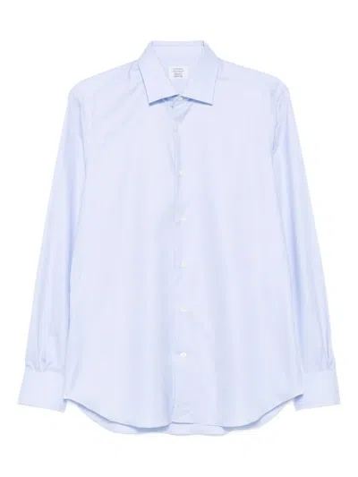 Mazzarelli Long-sleeved Shirt In Blue