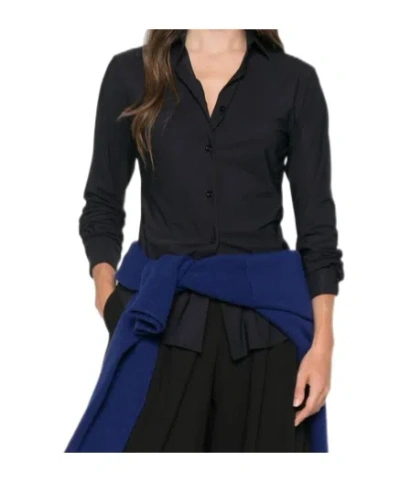Mazzarelli Long-sleeve Button-up Shirt In Black