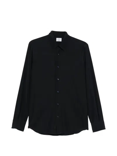 Mazzarelli Long-sleeve Button-up Shirt In Black