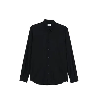 Mazzarelli Long-sleeve Button-up Shirt In Black