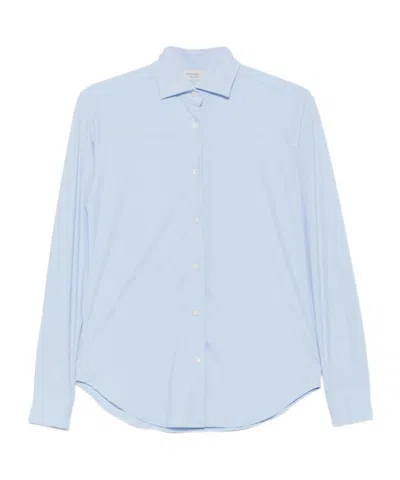 Mazzarelli Long-sleeve Button-up Shirt In Blue