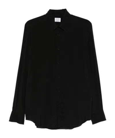Mazzarelli Long-sleeved Shirt In Black