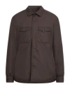 Mazzarelli Man Jacket Chocolate Brown Size Xl Polyester